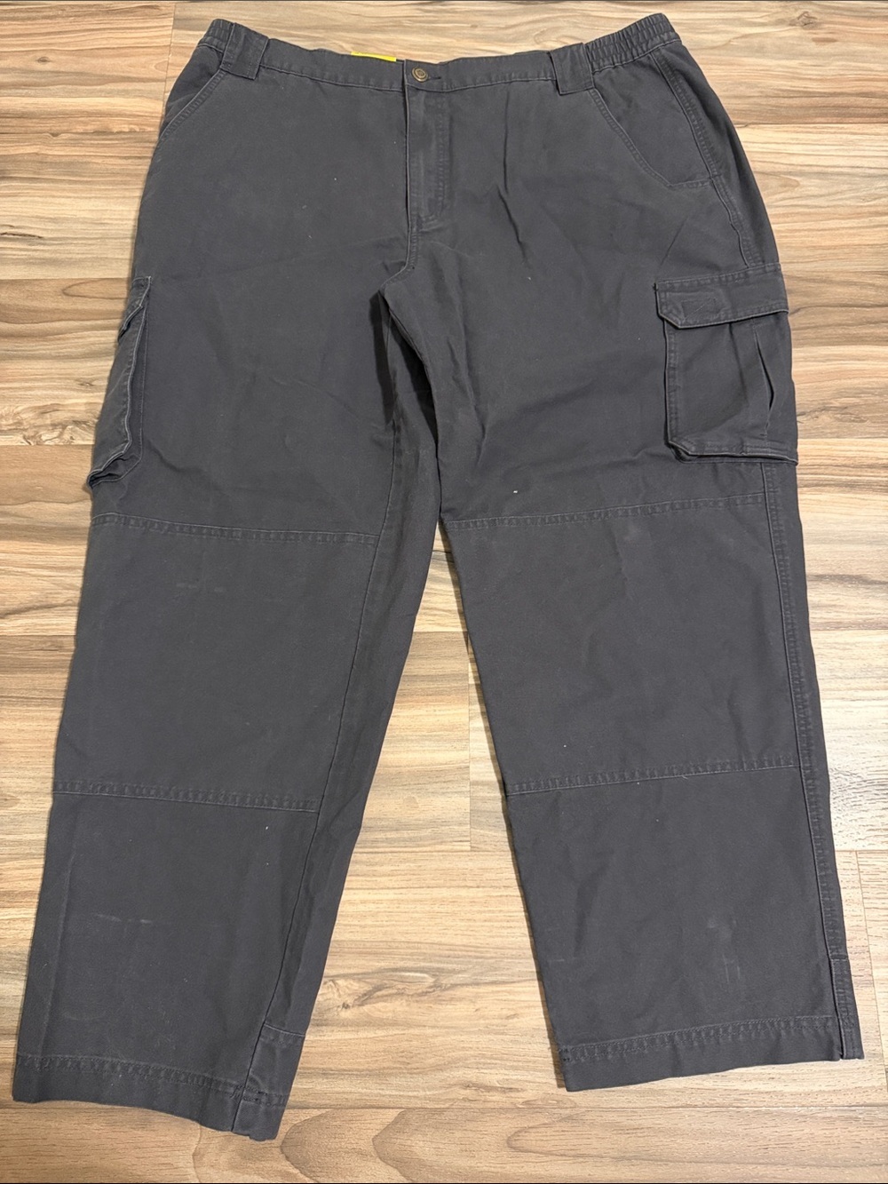 Cabelas Trailhiker II Cargo Pants Mens 44x30 Double Knee Pleated Gunmetal NWT